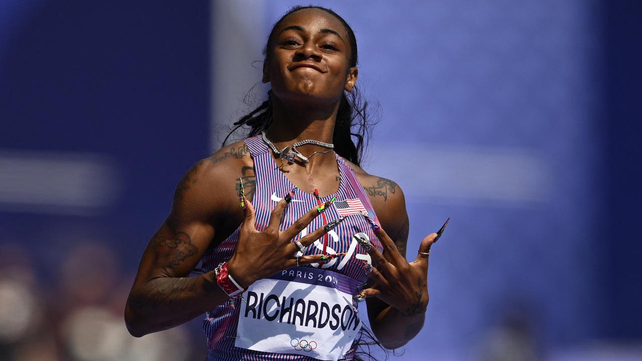 Sha'Carri RichardsonAnother poster athlete of the Paris Olympics, US athlete Sha'Carri Richardson is not only among the fastest in the world, but is also one of the most stylish at the Olympics with her colourful hair and long painted nails along with her aura. Richardson came out to the world in 2021 announcing that she has a girlfriend and even gave a big shoutout to the LGBTQIA community after her win in June 2021. At the Paris Olympics, the athlete who identifies as bisexual, has made her debut and has qualified for the 100m semi-finals.